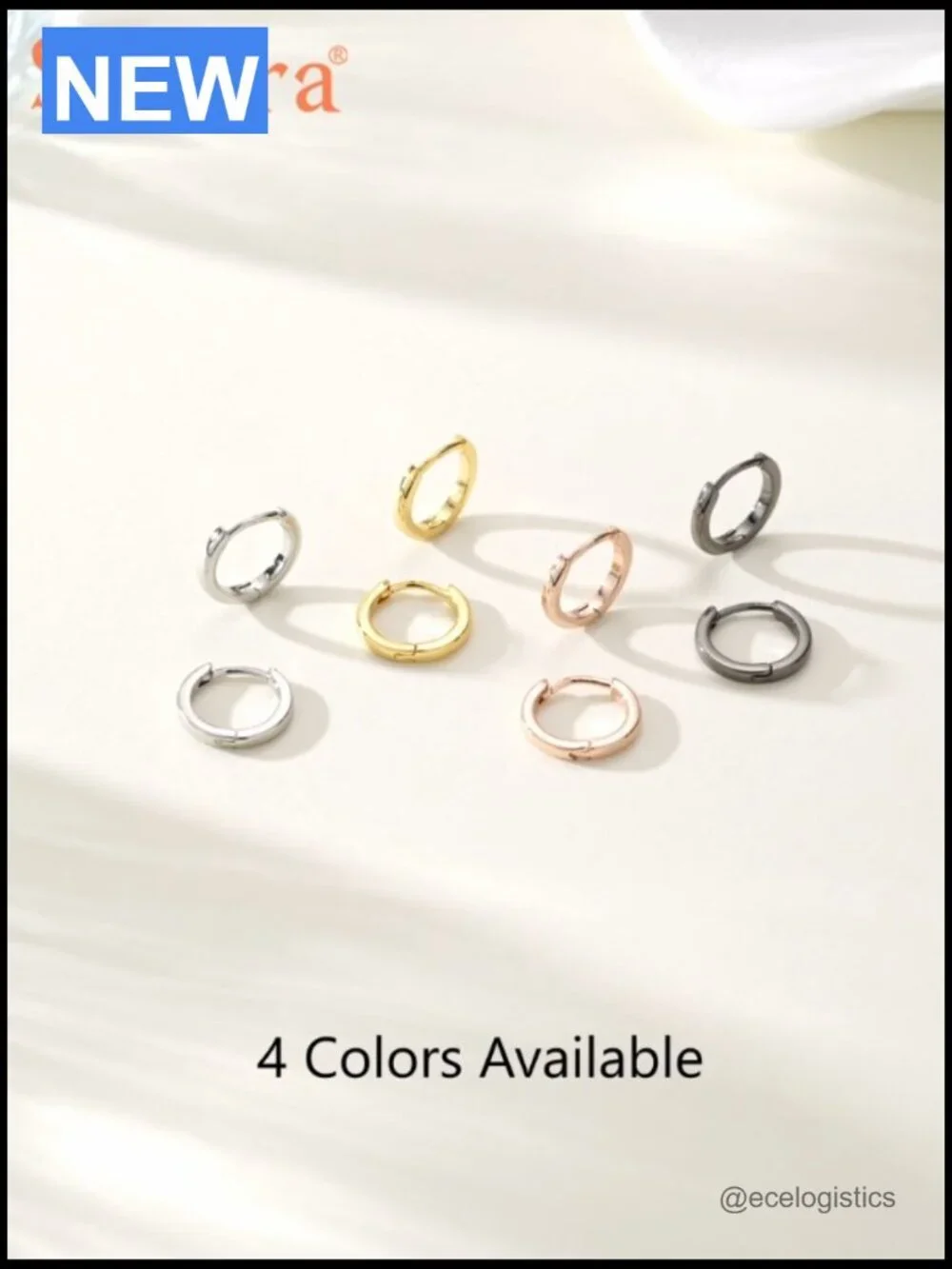 Small Huggie Hoop Earrings for Women, 925 Sterling Silver Posts,